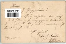 9450 Altstätten SG 1900 Ganzsache 5 Rappen