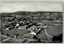 8180 Bülach Foto AK Fliegeraufnahme Kaserne Feldpost