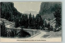 Viamala - Dritte Viamala Brücke mit Blick auf Suretta Gletscher