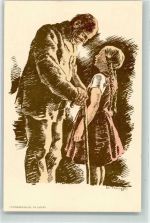 Flugpost Bundesfeier 1928 für das Alter sign. Ed. Renggli Bundesfeier Ganzsachen Schweiz Künstlerkarte