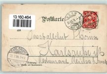 3000 Bern Berne 1898 Künstlerkarte Kirchenfeldbrücke Käfigturm sign K. Dossault