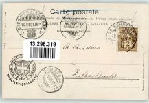 6000 Luzern Lucerne 1901 Künstlerkarte Empfangs-Pavillon + SST Eidgen. Schützenfest