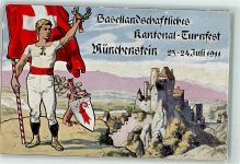 4142 Münchenstein 1011 - BL Kantonal Turnfest Fahnenträger