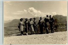 San Salvatore Privatfoto AK Gruppe auf dem Aussichtspunkt