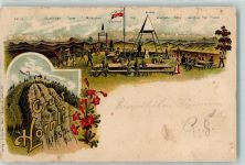 Hörnli 1904 Gebrauchsspuren Hörnli Panorama Lithographie