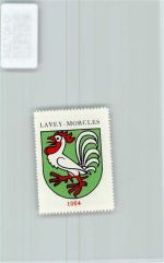 1892 Morcles - Vignette Wappen Kaffee Hag 1920-1940 Hahn