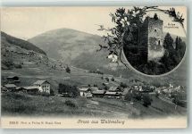 7158 Waltensburg Vuorz Staziun 1909 - Ruine Jörgenburg