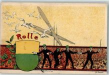 1180 Rolle 1900 Gebrauchsspuren sign. Sprengler Künstlerkarte/Litographie