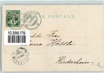 San Bernardino 1901 Prägedruck Helvetia Wappen Ort lt. Stempel