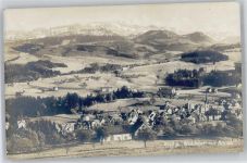 9104 Waldstatt - Kirche, Ortsansicht mit Säntis