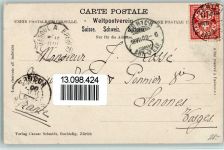 1900 Gebrauchsspuren Jugendstil - AK