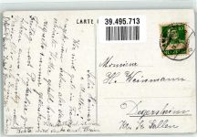 2105 Travers Lithographie Vogelschau Val de Travers