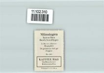 3110 Münsingen - Vignette Wappen Kaffee Hag ca 1920-1940