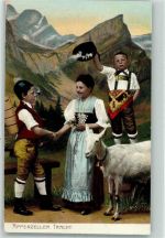 Senner mit einer Ziege - Künzli 4099 AK