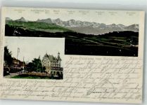 Gurten Kulm 1903 Foto AK Hotel Pension Gasthaus