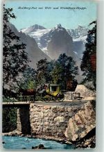 Wetterhorn Grindelwald 1909 - Hasliberg Post Postkutsche Wellhorn