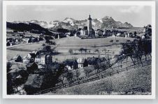 9042 Speicher - Kirche, Ortsansicht mit Säntiskette