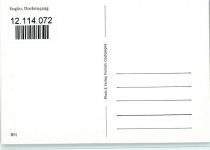 7610 Soglio - Dorfeingang Kirche Bäume