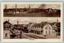 Kerzers Bahnhof Eisenbahn Bahnhof Schweiz 1929 Foto AK