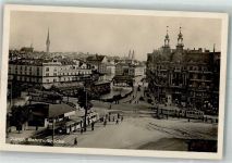 8000 Zürich 1925 Foto AK Bahnhofbrücke Straßenbahn