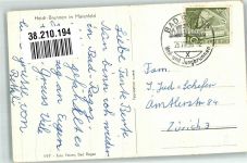 7304 Maienfeld 1958 Foto AK Denkmal Heidi-Brunnen