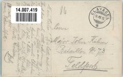 Clavadel 1915 Foto AK Frau mit Hund Ort lt. Stempel Feldpost WK I