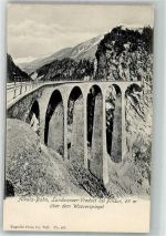 7477 Filisur Foto AK Landwasser Viadukt Albula-Bahn