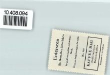 3800 Unterseen - Vignette Wappen Kaffee Hag ca 1920-1940 Bock