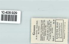 9200 Gossau SG - Vignette Wappen Kaffee Hag ca 1920-1940 Bär Kreuz