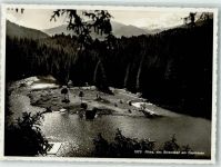 7018 Flims Waldhaus Foto AK Strandbad Caumasee