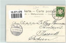 6900 Paradiso 1906 Lithographie Hotel Europa