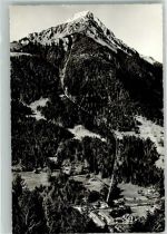 Niesen 1953 Foto AK Bergbahn Bahnhof Talstation Niesenbahn
