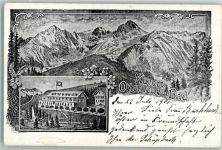 3158 Guggisberg 1901 Künstlerkarte sign. Matei, E. Hotel Ottenleue-Bad