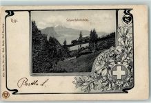 Rigibahn 1903 Gebrauchsspuren Schnurtobelbrücke Blumenranke Schmetterling