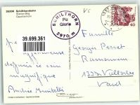 Schilthorn Mürren Foto AK Seilbahn Station Brig Hüttenstempel Gspaltenhorn Foto Gyger