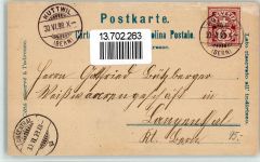 4950 Huttwil 1898 BOAKC Lithographie