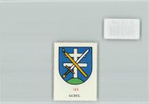 6313 Menzingen - Vignette Wappen Kaffee Hag ca 1920-1940 Gubel