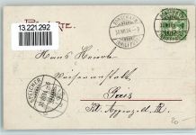 9000 St. Gallen S. Gallo Lithographie Festhalle 1904