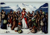 und Flüchtlinge - Verlag Guggenheim 15225, sehr gute Erhaltung AK Helvetia Künstlerkarte