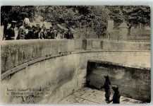 3000 Bern Berne - Kaiser Wilhelm II. und Bundespräsident Forrer füttern Manni Bären