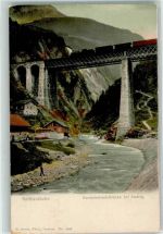 6474 Amsteg - Gotthardbahn Kerstelenbach Brücke