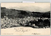 8636 Wald ZH 1902 Lithographie Kirche