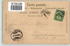 8134 Adliswil 1901 BOAKC Seidenfabrik Lithographie