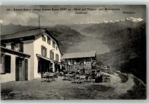 Niesen - Hotel Touristen auf der Terrasse