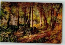 2513 Twann Künstlerkarte sign. Weiss Schlucht Twannbachschlucht