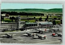 8302 Kloten Foto AK Flugplatz Fliegeraufnahme