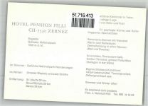 7530 Zernez Werbe AK Hotel Tracht J.Heinrich-Filli