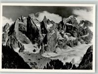 7606 Promontogno 1933 Foto AK Sciora-Gruppe Bergell