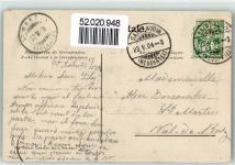 2024 St-Aubin NE 1904 Lithographie Hotel Kirche Apotheke