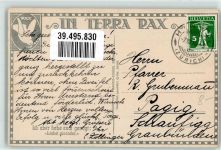 8340 Hinwil Lithographie / Künstlerkarte Ort lt. Stempel